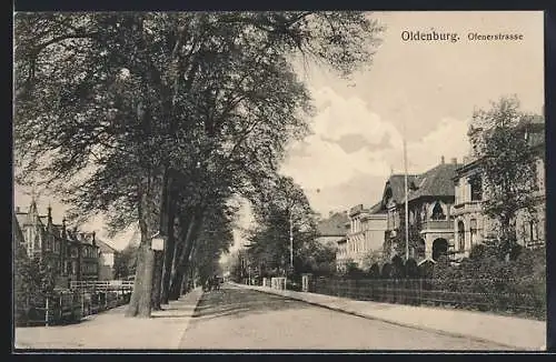 AK Oldenburg / O., Blick in die Ofenerstrasse