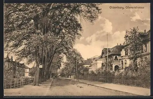 AK Oldenburg / O., Partie in der Ofenerstrasse