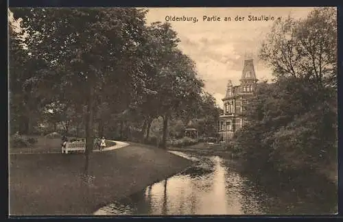 AK Oldenburg / O., Partie an der Staulinie
