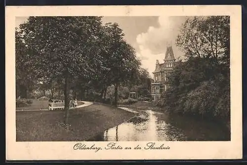 AK Oldenburg / O., Partie an der Staulinie