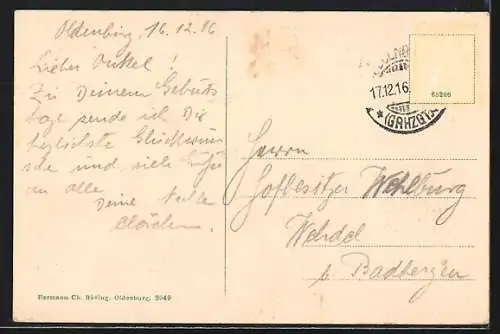 AK Oldenburg / O., Partie an der Staulinie