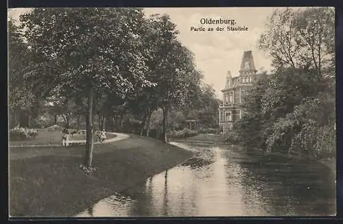 AK Oldenburg / O., Partie an der Staulinie