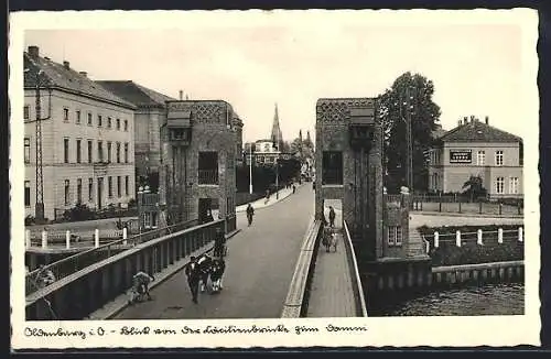 AK Oldenburg / O., Blick von der Cäcilienbrücke