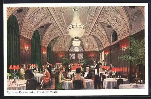 AK Frankfurt, Carlton-Restaurant, Innenansicht