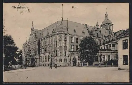 AK Oldenburg / O., Blick nach der Post