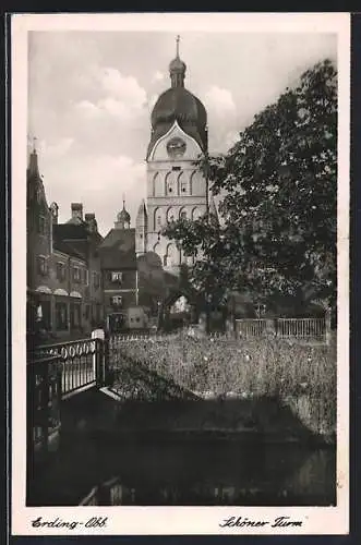AK Erding /Obb., Schöner Turm