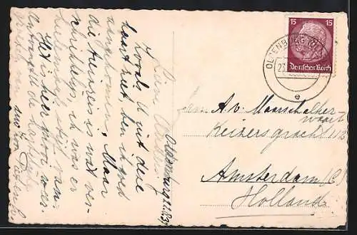 AK Oldenburg / O., Strassenpartie an der Cäcilien-Brücke