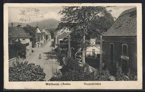 AK Mühlheim i. B., Blick auf die Hauptstrasse