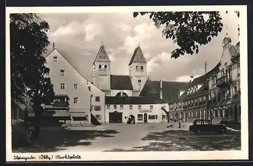 AK Steingaden / Obb., Auf dem Marktplatz
