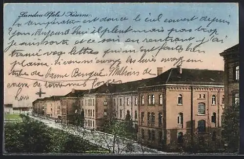 AK Landau / Pfalz, Kaserne, Gesamtansicht