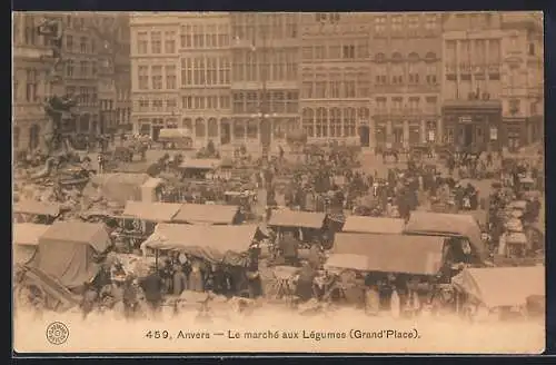 AK Anvers, Le marché aux Légumes, Grand`Place
