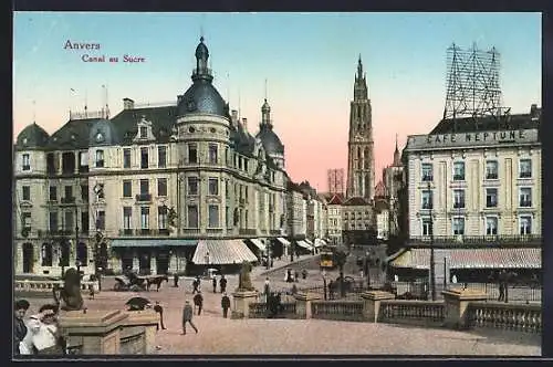 AK Anvers, Canal au Sucre