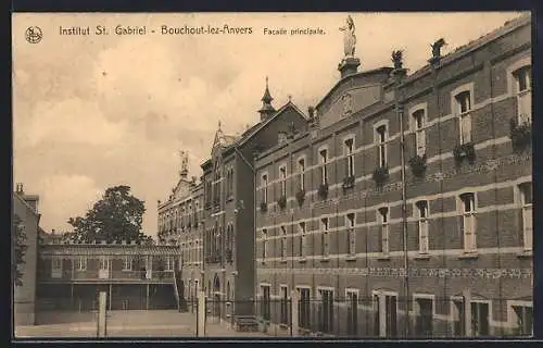AK Bouchout-lez-Anvers, Institut St. Gabriel, Facade principale