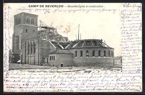 AK Beverloo, Camp de Beverloo, Nouvelle Eglise en construction