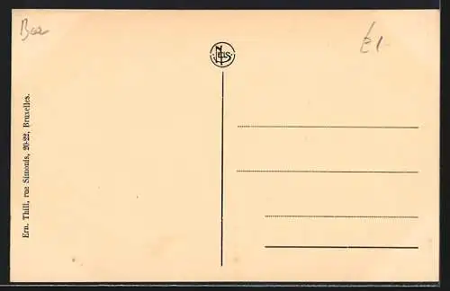 AK Mons, Teilansicht der Stadt