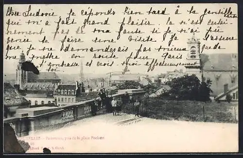AK Bruxelles, Panorama, pris de la place Poelsert