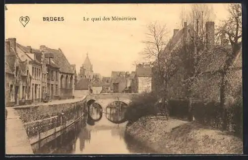AK Bruges, Le quai des Ménétriers