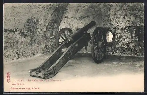 AK Dinant, Sur la Citadelle, Un vieux canon