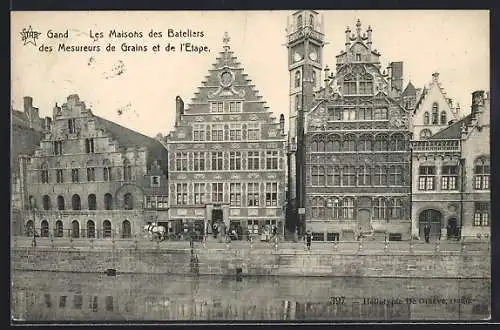 AK Gand, Les Maisons des Bateliers des Mesureurs de Grains et de l`Etape