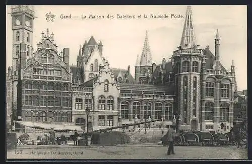 AK Gand, La Maison des Bateliers et la Novelle Poste