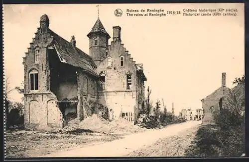 AK Reninghe, Ruines de Reninghe, Chateau historique