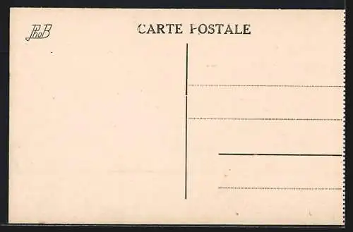 AK Comines, Ruines, Rue du Fort