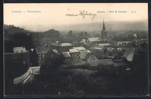 AK Ampsin, Panorama mit Strassenpartie