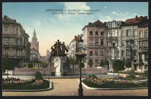 AK Anvers, Statue Lambermont