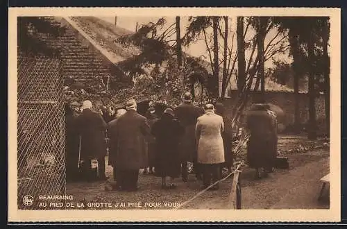 AK Beauraing, Au pied de la grotte j`ai prié pour vous