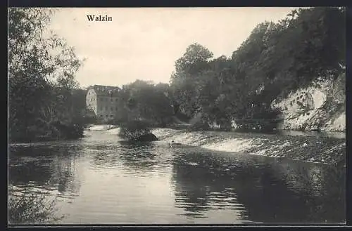 AK Walzin, Flusspartie mit Felshängen