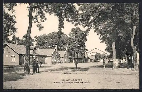 AK Bourg-Leopold, Camp de Beverloo, Dans les Carrés
