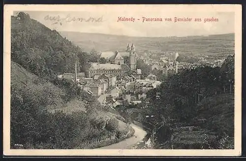 AK Malmedy, Panorama von Bernister aus gesehen