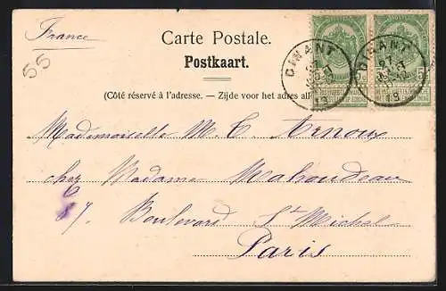 AK Dinant, La rive gauche de la Meuse