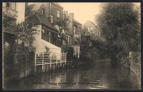 AK Brugge, Achter de huizen der Oude-Zakstraat