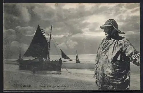 AK Ostende, Barques et type de pêcheur