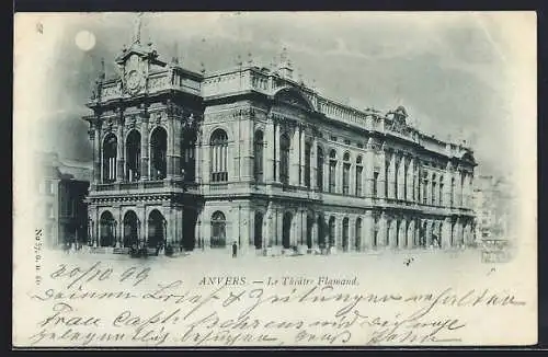 Mondschein-AK Anvers, Le Théâtre Flamand