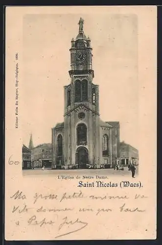 AK Saint Nicolas /Waes, L`Eglise de Notre Dame