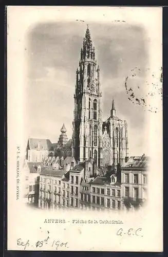AK Anvers, Flèche de la Cathédrale