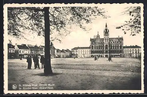 AK St. Niklaas-Waas / St. Nicolas-Waes, Groote Markt, Grand`Place