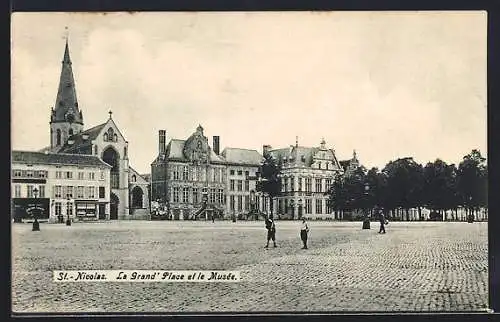AK St.-Nicolas, La Grand`Place et le Musée