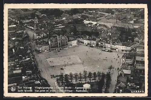 AK Saint Nicolas, Vue prise en avion