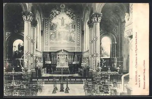 AK St-Nicolas, L`Intérieur de l`Eglise Notre-Dame