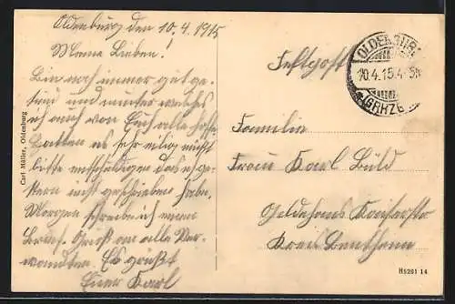 AK Oldenburg / O., Elisabeth-Anna Palais