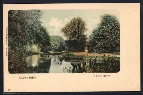 AK Oldenburg / O., Im Schlossgarten
