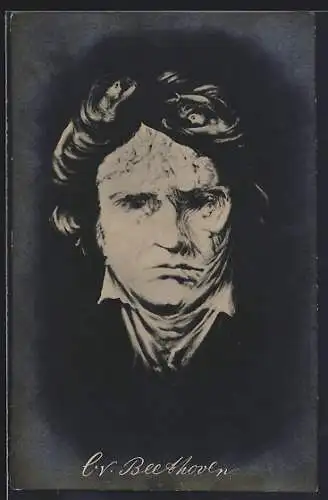 AK Beethoven, Metamorphose mit nackten Frauen