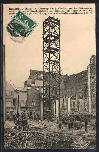 AK Nogent-sur-Seine, Catastrophe 31 Octobre 1911, Explosion