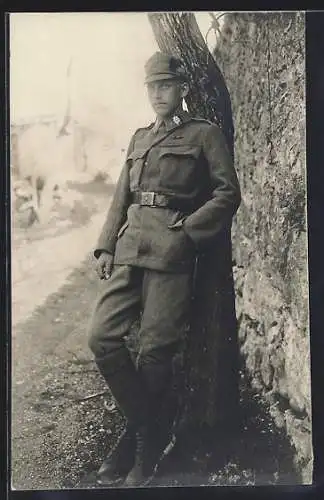 Foto-AK Österreichischer Gebirgsjäger in Uniform