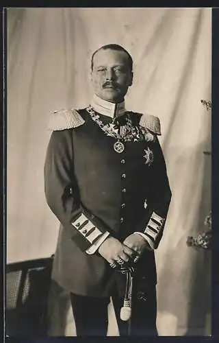 AK Ernst-Ludwig von Hessen-Darmstadt in Uniform