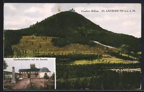 AK Lausche /Lausitzer Gebirge, Gesellschaftsplatz auf der Lausche