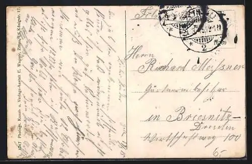 AK Zittau i. S., Blick vom Kummersberg